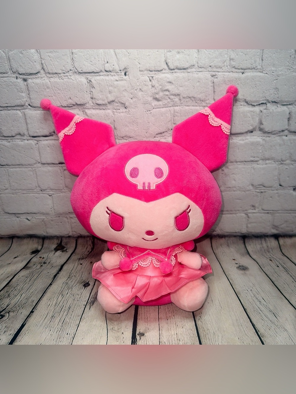 Hello Kitty And Friends Pink Kuromi Plush 12"